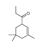 1-(3,5,5-trimethyl-2-cyclohexen-1-yl)propan-1-one structure