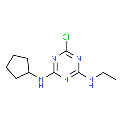 6-Chloro-N-cyclopentyl-N'-ethyl-1,3,5-triazine-2,4-diamine picture