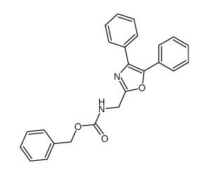 benzyl [(4,5-diphenyl-2-oxazolyl)-methyl]carbamate Structure