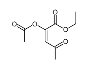 ethyl 2-acetyloxy-4-oxopent-2-enoate Structure