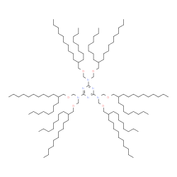 N,N,N',N',N'',N''-hexakis[[(2-octyldodecyl)oxy]methyl]-1,3,5-triazine-2,4,6-triamine结构式