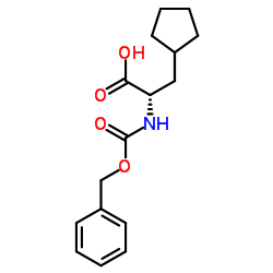 N-[(Benzyloxy)carbonyl]-3-cyclopentyl-L-alanine Structure