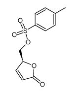 (-)-(S)-5-p-toluenesulfonyloxymethyloxol-3-en-2-one结构式