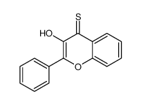 3-hydroxy-2-phenylchromene-4-thione Structure