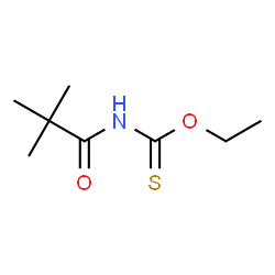 Carbamothioic acid,(2,2-dimethyl-1-oxopropyl)-,O-ethyl ester (9CI) structure