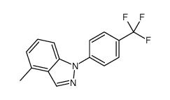 4-methyl-1-[4-(trifluoromethyl)phenyl]indazole结构式