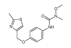 1-methoxy-1-methyl-3-[4-[(2-methyl-1,3-thiazol-4-yl)methoxy]phenyl]urea结构式