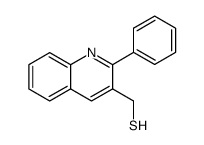 2-phenyl-3-(thiohydroxymethyl)quinoline Structure