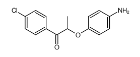 2-(4-aminophenoxy)-1-(4-chlorophenyl)propan-1-one结构式