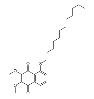 5-dodecylsulfanyl-2,3-dimethoxynaphthalene-1,4-dione Structure