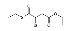 ethyl 3-bromo-4-ethylsulfanyl-4-oxobutanoate Structure