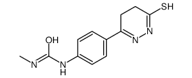 1-methyl-3-[4-(6-sulfanylidene-4,5-dihydro-1H-pyridazin-3-yl)phenyl]urea结构式