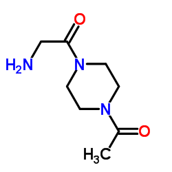 1-(4-Acetyl-1-piperazinyl)-2-aminoethanone Structure