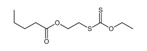 2-ethoxycarbothioylsulfanylethyl pentanoate结构式