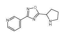 3-pyridin-3-yl-5-pyrrolidin-2-yl-1,2,4-oxadiazole Structure