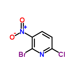 2-溴-3-硝基-6-氯吡啶结构式