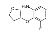 3-fluoro-2-(oxolan-3-yloxy)aniline结构式