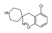 4-[(2,6-dichlorophenyl)methyl]piperidin-4-amine结构式