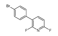 3-(4-bromophenyl)-2,6-difluoropyridine Structure