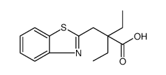 2-Benzothiazolepropanoic acid, α,α-diethyl结构式