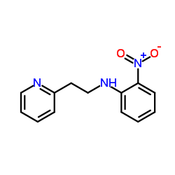 2-Nitro-N-[2-(2-pyridinyl)ethyl]aniline结构式