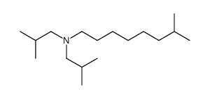 7-methyl-N,N-bis(2-methylpropyl)octan-1-amine结构式