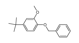 1-benzyloxy-4-tert-butyl-2-methoxy-benzene结构式