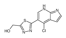 [5-(4-Chloro-1H-pyrrolo[2,3-b]pyridin-5-yl)-1,3,4-thiadiazol-2-yl ]methanol Structure