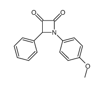 1-(4-methoxyphenyl)-4-phenylazetidine-2,3-dione结构式