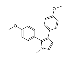 2,3-bis(4-methoxyphenyl)-1-methylpyrrole Structure