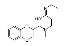 3-[2,3-dihydro-1,4-benzodioxin-3-ylmethyl(methyl)amino]-N-ethylpropanamide结构式