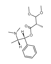 (S)-(1R,2S)-2-(dimethylamino)-1-phenylpropyl 3,3-dimethoxy-2-methylpropanoate结构式