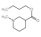 3-Piperidinecarboxylicacid, 1-methyl-, butyl ester结构式