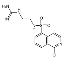 2-[2-[(1-chloroisoquinolin-5-yl)sulfonylamino]ethyl]guanidine Structure