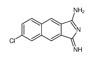 6-chloro-3-iminobenzo[f]isoindol-1-amine Structure