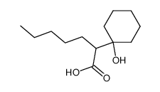 2-(1-Hydroxy-cyclohexyl)-heptanoic acid Structure