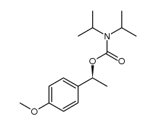 (S)-1-(4-methoxyphenyl)ethyl diisopropylcarbamate Structure