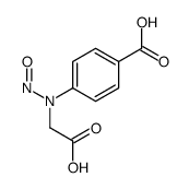 4-[carboxymethyl(nitroso)amino]benzoic acid结构式