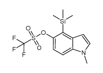 1-methyl-4-(trimethylsilyl)-1H-indol-5-yl trifluoromethanesulfonate Structure