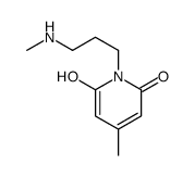 6-hydroxy-4-methyl-1-[3-(methylamino)propyl]pyridin-2-one结构式