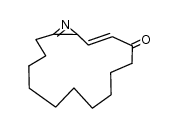 16-Azabicyclo[13.1.0]hexadeca-2,15-dien-4-on Structure