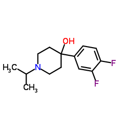 4-(3,4-Difluorophenyl)-1-isopropyl-4-piperidinol结构式