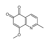 8-methoxy-2-methylquinoline-5,6-dione结构式