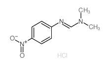 Methanimidamide,N,N-dimethyl-N'-(4-nitrophenyl)-, hydrochloride (1:1) Structure