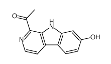 1-(7-Hydroxy-9H-β-carbolin-1-yl)-ethanone Structure