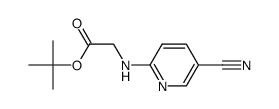 tert-butyl N-(5-cyanopyridin-2-yl)glycinate Structure