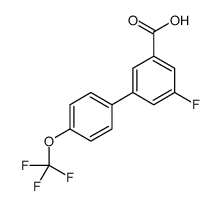 3-fluoro-5-[4-(trifluoromethoxy)phenyl]benzoic acid结构式