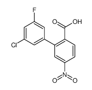 2-(3-chloro-5-fluorophenyl)-4-nitrobenzoic acid结构式