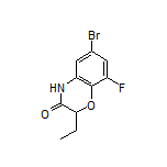 6-Bromo-2-ethyl-8-fluoro-2H-benzo[b][1,4]oxazin-3(4H)-one Structure