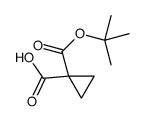 1-{[(2-Methyl-2-propanyl)oxy]carbonyl}cyclopropanecarboxylic acid Structure